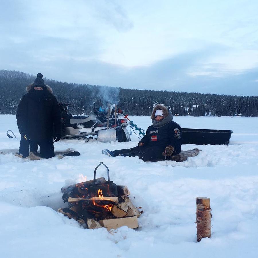 Camp Caroli Wooden Cabins Jukkasjärvi Exterior foto